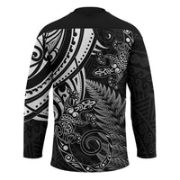 New Zealand Lizard Hockey Jersey Silver Fern Aotearoa Maori LT14 - Polynesian Pride