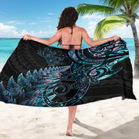 New Zealand Lizard Sarong Silver Fern Aotearoa Maori With Paua Shell
