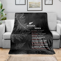 Custom New Zealand Haka Rugby Blanket 2024 Pacific Go Black Silver Fern LT14 - Polynesian Pride