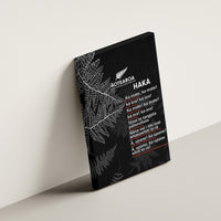 Custom New Zealand Haka Rugby Canvas Wall Art 2024 Pacific Go Black Silver Fern LT14 - Polynesian Pride