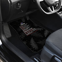 Custom New Zealand Haka Rugby Car Mats 2024 Pacific Go Black Silver Fern LT14 - Polynesian Pride