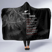 Custom New Zealand Haka Rugby Hooded Blanket 2024 Pacific Go Black Silver Fern LT14 - Polynesian Pride