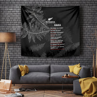 Custom New Zealand Haka Rugby Tapestry 2024 Pacific Go Black Silver Fern LT14 - Polynesian Pride