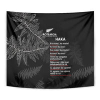Custom New Zealand Haka Rugby Tapestry 2024 Pacific Go Black Silver Fern LT14 - Polynesian Pride