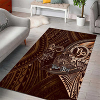 Personalised Polynesia Zodiac Capricorn Area Rug Galaxy Polynesian Pattern Chest Tattoo Style LT14 - Polynesian Pride
