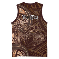 Personalised Polynesia Zodiac Capricorn Basketball Jersey Galaxy Polynesian Pattern Chest Tattoo Style LT14 - Polynesian Pride