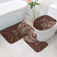 Personalised Polynesia Zodiac Capricorn Bathroom Set Galaxy Polynesian Pattern Chest Tattoo Style LT14 - Polynesian Pride