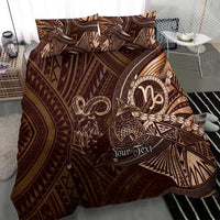 Personalised Polynesia Zodiac Capricorn Bedding Set Galaxy Polynesian Pattern Chest Tattoo Style LT14 - Polynesian Pride