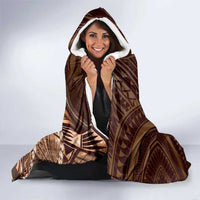 Personalised Polynesia Zodiac Capricorn Hooded Blanket Galaxy Polynesian Pattern Chest Tattoo Style LT14 - Polynesian Pride