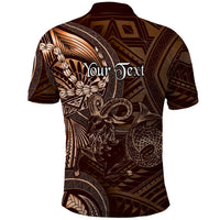 Personalised Polynesia Zodiac Capricorn Polo Shirt Galaxy Polynesian Pattern Chest Tattoo Style LT14 - Polynesian Pride