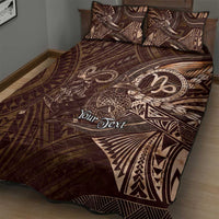 Personalised Polynesia Zodiac Capricorn Quilt Bed Set Galaxy Polynesian Pattern Chest Tattoo Style LT14 - Polynesian Pride