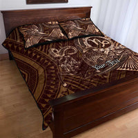 Personalised Polynesia Zodiac Capricorn Quilt Bed Set Galaxy Polynesian Pattern Chest Tattoo Style LT14 - Polynesian Pride