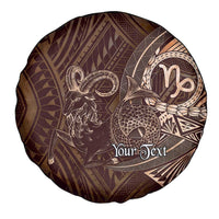 Personalised Polynesia Zodiac Capricorn Spare Tire Cover Galaxy Polynesian Pattern Chest Tattoo Style LT14 - Polynesian Pride