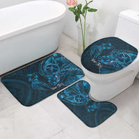 Personalised Polynesia Zodiac Pisces Bathroom Set Galaxy Polynesian Pattern Chest Tattoo Style LT14 - Polynesian Pride
