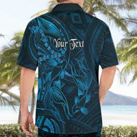 Personalised Polynesia Zodiac Pisces Hawaiian Shirt Galaxy Polynesian Pattern Chest Tattoo Style