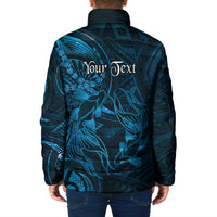 Personalised Polynesia Zodiac Pisces Padded Jacket Galaxy Polynesian Pattern Chest Tattoo Style LT14 - Polynesian Pride