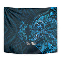 Personalised Polynesia Zodiac Pisces Tapestry Galaxy Polynesian Pattern Chest Tattoo Style LT14 - Polynesian Pride