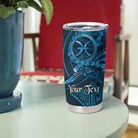 Personalised Polynesia Zodiac Pisces Tumbler Cup Galaxy Polynesian Pattern Chest Tattoo Style LT14 - Polynesian Pride
