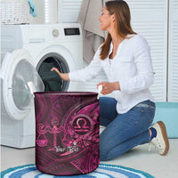 Personalised Polynesia Zodiac Libra Laundry Basket Galaxy Polynesian Pattern Chest Tattoo Style LT14 - Polynesian Pride