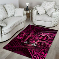 Personalised Polynesia Zodiac Libra Area Rug Galaxy Polynesian Pattern Chest Tattoo Style LT14 - Polynesian Pride