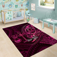 Personalised Polynesia Zodiac Libra Area Rug Galaxy Polynesian Pattern Chest Tattoo Style LT14 - Polynesian Pride