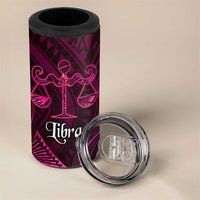 Personalised Polynesia Zodiac Libra 4 in 1 Can Cooler Tumbler Galaxy Polynesian Pattern Chest Tattoo Style LT14 - Polynesian Pride