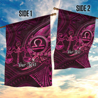 Personalised Polynesia Zodiac Libra Garden Flag Galaxy Polynesian Pattern Chest Tattoo Style LT14 - Polynesian Pride
