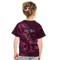 Personalised Polynesia Zodiac Libra Kid T Shirt Galaxy Polynesian Pattern Chest Tattoo Style LT14 - Polynesian Pride