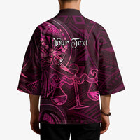 Personalised Polynesia Zodiac Libra Kimono Galaxy Polynesian Pattern Chest Tattoo Style