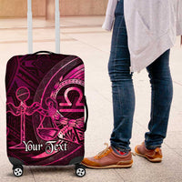 Personalised Polynesia Zodiac Libra Luggage Cover Galaxy Polynesian Pattern Chest Tattoo Style LT14 Pink - Polynesian Pride