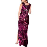 Personalised Polynesia Zodiac Libra Tank Maxi Dress Galaxy Polynesian Pattern Chest Tattoo Style LT14 - Polynesian Pride