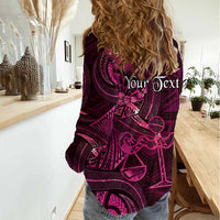 Personalised Polynesia Zodiac Libra Women Casual Shirt Galaxy Polynesian Pattern Chest Tattoo Style LT14 - Polynesian Pride