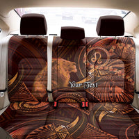 Personalised Polynesia Zodiac Leo Back Car Seat Cover Galaxy Polynesian Pattern Chest Tattoo Style