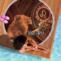 Personalised Polynesia Zodiac Leo Beach Blanket Galaxy Polynesian Pattern Chest Tattoo Style LT14 - Polynesian Pride