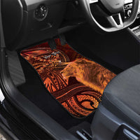 Personalised Polynesia Zodiac Leo Car Mats Galaxy Polynesian Pattern Chest Tattoo Style LT14 - Polynesian Pride