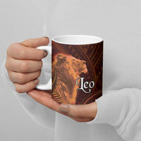 Personalised Polynesia Zodiac Leo Ceramic Mug Galaxy Polynesian Pattern Chest Tattoo Style LT14 - Polynesian Pride