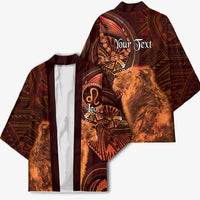 Personalised Polynesia Zodiac Leo Kimono Galaxy Polynesian Pattern Chest Tattoo Style