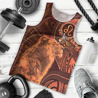 Personalised Polynesia Zodiac Leo Men Tank Top Galaxy Polynesian Pattern Chest Tattoo Style LT14 - Polynesian Pride