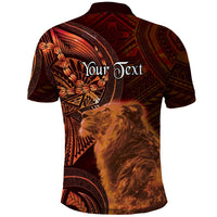 Personalised Polynesia Zodiac Leo Polo Shirt Galaxy Polynesian Pattern Chest Tattoo Style LT14 - Polynesian Pride