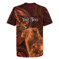 Personalised Polynesia Zodiac Leo Rugby Jersey Galaxy Polynesian Pattern Chest Tattoo Style LT14 - Polynesian Pride
