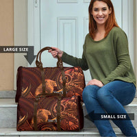 Personalised Polynesia Zodiac Leo Travel Bag Galaxy Polynesian Pattern Chest Tattoo Style LT14 - Polynesian Pride