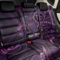 Personalised Polynesia Zodiac Virgo Back Car Seat Cover Galaxy Polynesian Pattern Chest Tattoo Style