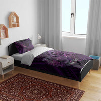 Personalised Polynesia Zodiac Virgo Bedding Set Galaxy Polynesian Pattern Chest Tattoo Style LT14 - Polynesian Pride