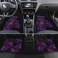 Personalised Polynesia Zodiac Virgo Car Mats Galaxy Polynesian Pattern Chest Tattoo Style LT14 Set 4pcs Purple - Polynesian Pride