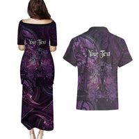 Personalised Polynesia Zodiac Virgo Couples Matching Puletasi and Hawaiian Shirt Galaxy Polynesian Pattern Chest Tattoo Style LT14 - Polynesian Pride