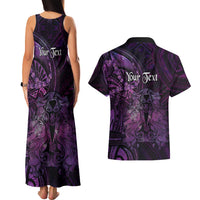 Personalised Polynesia Zodiac Virgo Couples Matching Tank Maxi Dress and Hawaiian Shirt Galaxy Polynesian Pattern Chest Tattoo Style LT14 - Polynesian Pride