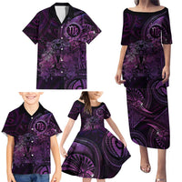 Personalised Polynesia Zodiac Virgo Family Matching Puletasi and Hawaiian Shirt Galaxy Polynesian Pattern Chest Tattoo Style LT14 - Polynesian Pride