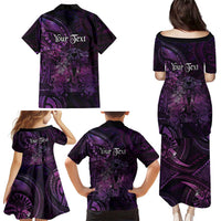 Personalised Polynesia Zodiac Virgo Family Matching Puletasi and Hawaiian Shirt Galaxy Polynesian Pattern Chest Tattoo Style LT14 - Polynesian Pride
