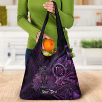 Personalised Polynesia Zodiac Virgo Grocery Bag Galaxy Polynesian Pattern Chest Tattoo Style LT14 - Polynesian Pride