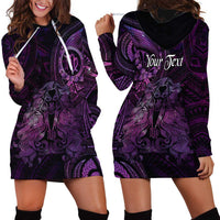 Personalised Polynesia Zodiac Virgo Hoodie Dress Galaxy Polynesian Pattern Chest Tattoo Style LT14 - Polynesian Pride